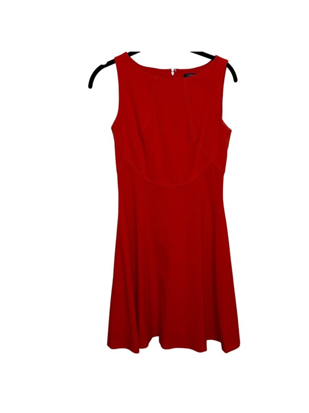 Tahari Arthur S. Levine Red Sleeveless Petite Fit & Flare Dress 2P